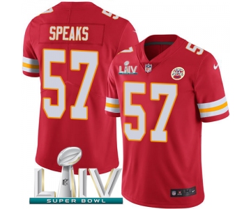 Nike Chiefs #57 Breeland Speaks Red Super Bowl LIV 2020 Team Color Men's Stitched NFL Vapor Untouchable Limited Jersey