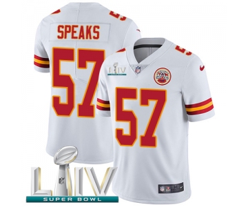 Nike Chiefs #57 Breeland Speaks White Super Bowl LIV 2020 Men's Stitched NFL Vapor Untouchable Limited Jersey