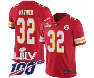 Nike Chiefs #32 Tyrann Mathieu Red Super Bowl LIV 2020 Team Color Youth Stitched NFL 100th Season Vapor Untouchable Limited Jersey