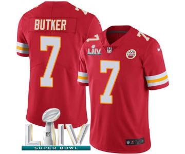 Nike Chiefs #7 Harrison Butker Red Super Bowl LIV 2020 Team Color Youth Stitched NFL Vapor Untouchable Limited Jersey