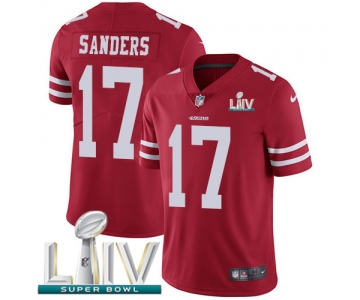 Nike 49ers #17 Emmanuel Sanders Red Super Bowl LIV 2020 Team Color Youth Stitched NFL Vapor Untouchable Limited Jersey