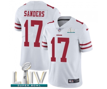 Nike 49ers #17 Emmanuel Sanders White Super Bowl LIV 2020 Youth Stitched NFL Vapor Untouchable Limited Jersey