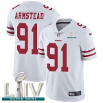 Nike 49ers #91 Arik Armstead White Super Bowl LIV 2020 Youth Stitched NFL Vapor Untouchable Limited Jersey