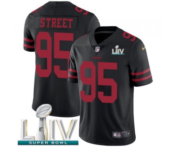 Nike 49ers #95 Kentavius Street Black Super Bowl LIV 2020 Alternate Youth Stitched NFL Vapor Untouchable Limited Jersey