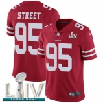 Nike 49ers #95 Kentavius Street Red Super Bowl LIV 2020 Team Color Youth Stitched NFL Vapor Untouchable Limited Jersey