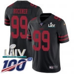 Nike 49ers #99 DeForest Buckner Black Super Bowl LIV 2020 Alternate Youth Stitched NFL 100th Season Vapor Limited Jersey