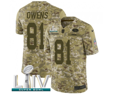 Nike 49ers #81 Jordan Matthews Camo Super Bowl LIV 2020 Men's Stitched NFL Limited 2018 Salute To Service Jersey