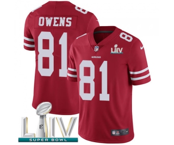 Nike 49ers #81 Jordan Matthews Red Super Bowl LIV 2020 Team Color Men's Stitched NFL Vapor Untouchable Limited Jersey