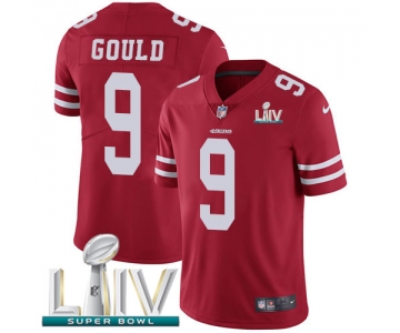 Nike 49ers #9 Robbie Gould Red Super Bowl LIV 2020 Team Color Men's Stitched NFL Vapor Untouchable Limited Jersey