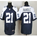 Dallas Cowboys #21 Joseph Randle Nike Blue Thanksgiving Elite Jersey