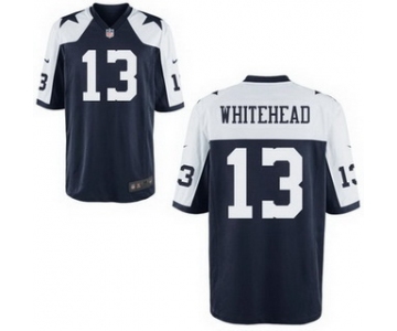 Men's Dallas Cowboys #13 Lucky Whitehead Navy Blue Thanksgiving Alternate NFL Nike Elite Jersey