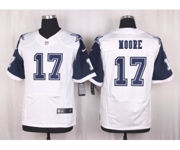 Men's Dallas Cowboys #17 Kellen Moore Nike White Color Rush 2015 NFL Elite Jersey