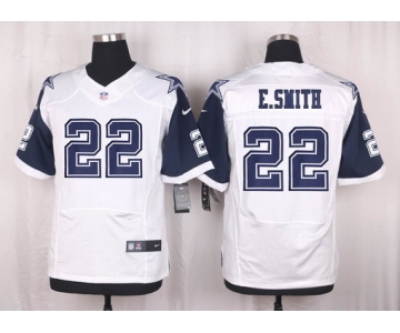 Men's Dallas Cowboys #22 Emmitt Smith Nike White Color Rush 2015 NFL Elite Jersey