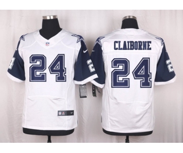 Men's Dallas Cowboys #24 Morris Claiborne Nike White Color Rush 2015 NFL Elite Jersey