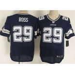 Men's Dallas Cowboys #29 Joel Ross Nike Blue Elite Jersey