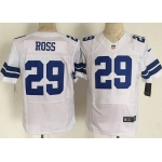 Men's Dallas Cowboys #29 Joel Ross Nike White Elite Jersey