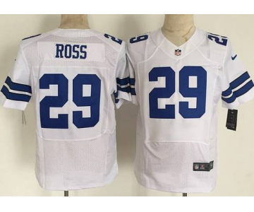 Men's Dallas Cowboys #29 Joel Ross Nike White Elite Jersey