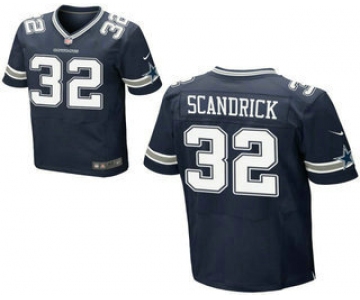 Men's Dallas Cowboys #32 Orlando Scandrick Navy Blue Team Color NFL Nike Elite Jersey