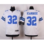 Men's Dallas Cowboys #32 Orlando Scandrick White Road NFL Nike Elite Jersey