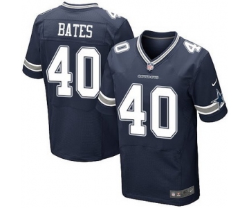 Men's Dallas Cowboys #40 Bill Bates Navy Blue Retired Player NFL Nike Elite Jersey