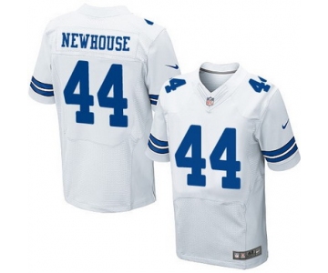 Men's Dallas Cowboys #44 Robert Newhouse White Retired Player NFL Nike Elite Jersey