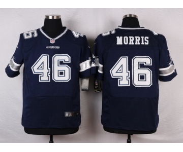 Men's Dallas Cowboys #46 Alfred Morris Navy Blue Team Color NFL Nike Elite Jersey
