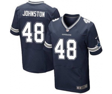 Men's Dallas Cowboys #48 Daryl Johnston Navy Blue Retired Player NFL Nike Elite Jersey