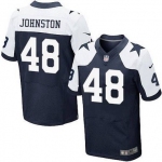 Men's Dallas Cowboys #48 Daryl Johnston Navy Blue Thanksgiving Retired Player NFL Nike Elite Jersey