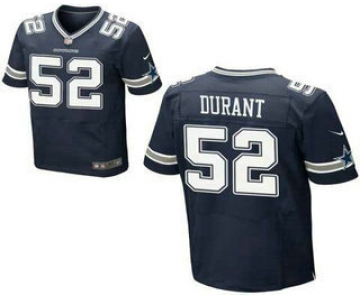 Men's Dallas Cowboys #52 Justin Durant Navy Blue Team Color NFL Nike Elite Jersey