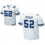 Men's Dallas Cowboys #52 Justin Durant White Road NFL Nike Elite Jersey