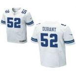 Men's Dallas Cowboys #52 Justin Durant White Road NFL Nike Elite Jersey