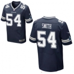 Men's Dallas Cowboys #54 Jaylon Smith Navy Blue Team Color Stitched NFL Nike Elite Jersey