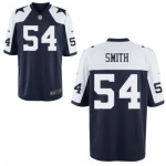 Men's Dallas Cowboys #54 Jaylon Smith Navy Blue Thanksgiving Alternate Stitched NFL Nike Elite Jersey