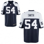 Men's Dallas Cowboys #54 Jaylon Smith Navy Blue Thanksgiving Alternate Stitched NFL Nike Elite Jersey