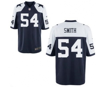 Men's Dallas Cowboys #54 Jaylon Smith Navy Blue Thanksgiving Alternate Stitched NFL Nike Elite Jersey