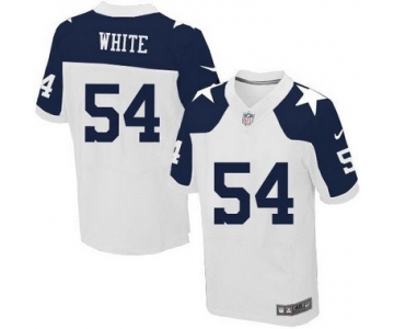 Men's Dallas Cowboys #54 Randy White White Thanksgiving Retired Player NFL Nike Elite Jersey