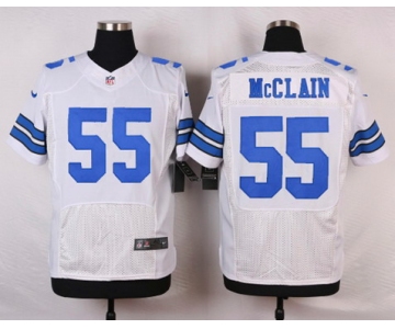 Men's Dallas Cowboys #55 Rolando McClain White Road NFL Nike Elite Jersey