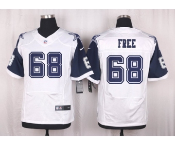 Men's Dallas Cowboys #68 Doug Free Nike White Color Rush 2015 NFL Elite Jersey