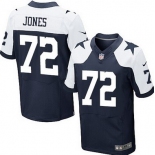 Men's Dallas Cowboys #72 Ed Jones Navy Blue Thanksgiving Retired Player NFL Nike Elite Jersey