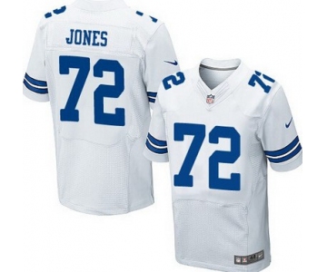 Men's Dallas Cowboys #72 Ed Jones White Retired Player NFL Nike Elite Jersey