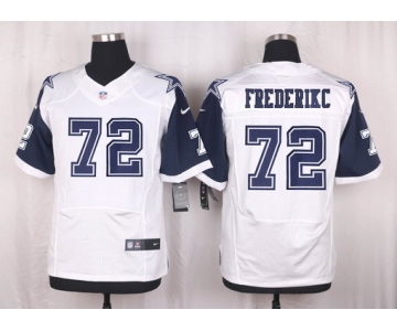 Men's Dallas Cowboys #72 Travis Frederick Nike White Color Rush 2015 NFL Elite Jersey