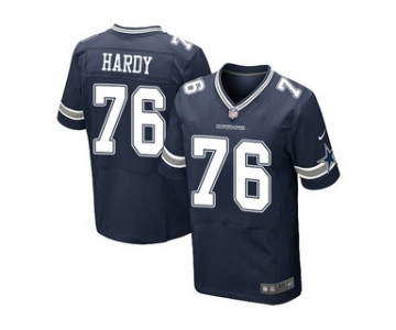 Men's Dallas Cowboys #76 Greg Hardy Navy Blue Team Color NFL Nike Elite Jersey