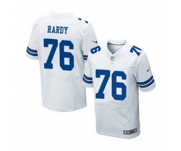 Men's Dallas Cowboys #76 Greg Hardy White Road NFL Nike Elite Jersey