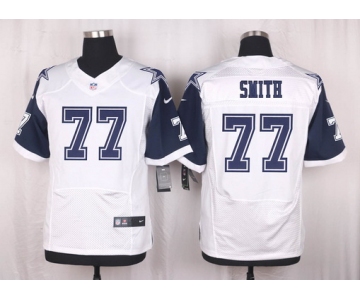 Men's Dallas Cowboys #77 Tyron Smith Nike White Color Rush 2015 NFL Elite Jersey