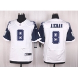 Men's Dallas Cowboys #8 Troy Aikman Nike White Color Rush 2015 NFL Elite Jersey