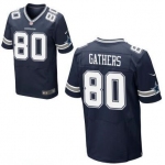 Men's Dallas Cowboys #80 Rico Gathers Navy Blue Team Color Stitched NFL Nike Elite Jersey