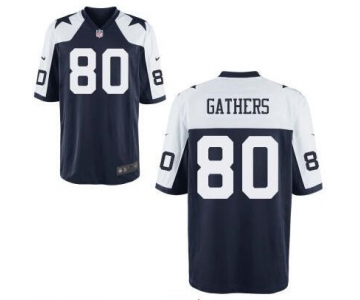 Men's Dallas Cowboys #80 Rico Gathers Navy Blue Thanksgiving Alternate Stitched NFL Nike Elite Jersey