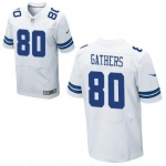 Men's Dallas Cowboys #80 Rico Gathers White Road Stitched NFL Nike Elite Jersey