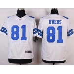 Men's Dallas Cowboys #81 Terrell Owens White Retired Player NFL Nike Elite Jersey