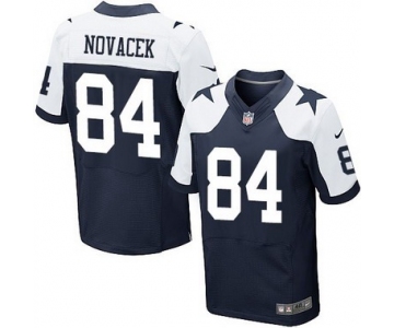 Men's Dallas Cowboys #84 Jay Novacek Navy Blue Thanksgiving Retired Player NFL Nike Elite Jersey